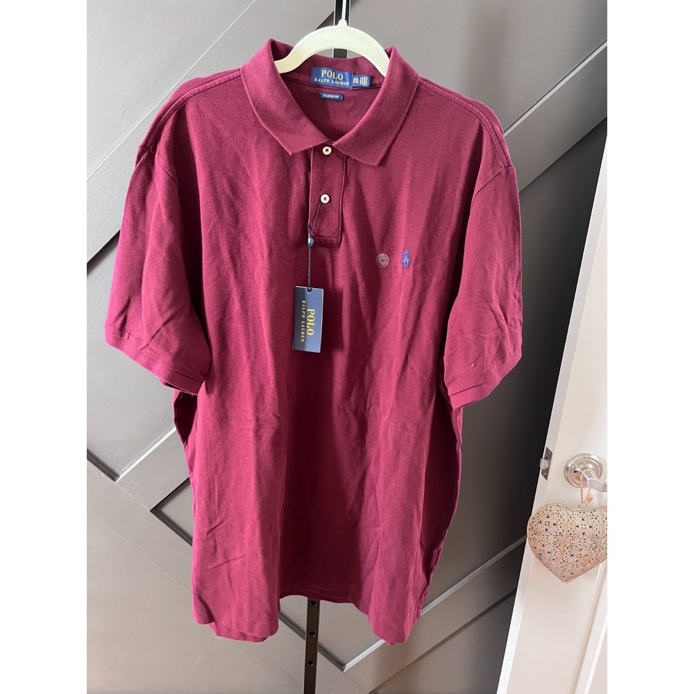 Polo Ralph Lauren Men's Shirt Burgundy XXL